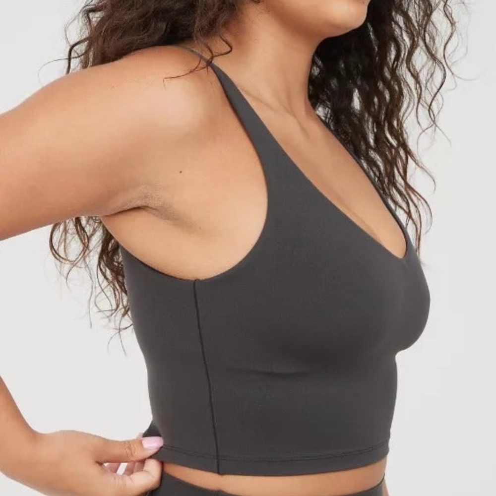 OFFLINE By Aerie Real Me Low Key Longline Sports Bra